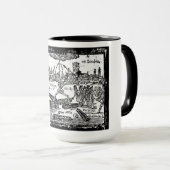 "Heer, heb Mercy op Londen" Mok van de Zwarte Plag (Voorkant rechts)