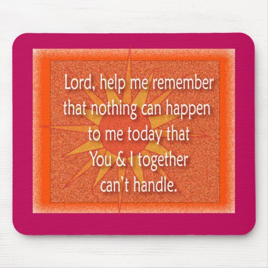 Heer help me herinneren muismat (Voorkant)