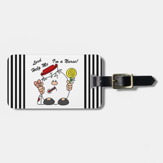 Heer help me Ik ben een verpleegster Bagagelabel (Voorkant horizontaal)