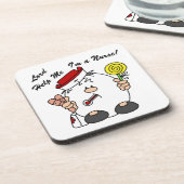 Heer help me Ik ben een verpleegster Bier Onderzetter (Linkerzijde)