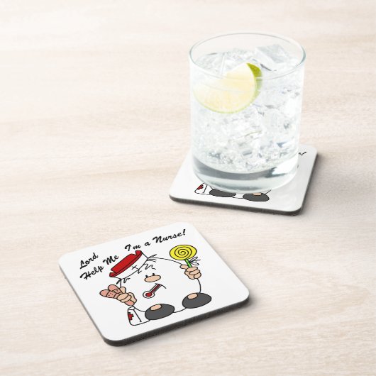Heer help me Ik ben een verpleegster Bier Onderzetter (Rechterzijde)