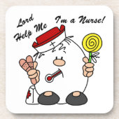 Heer help me Ik ben een verpleegster Bier Onderzetter (Voorkant)