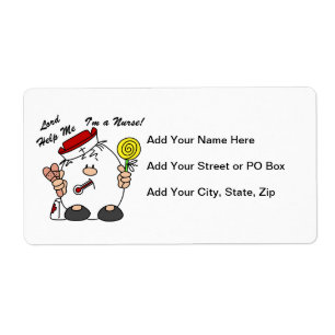 Heer help me Ik ben een verpleegster Etiket