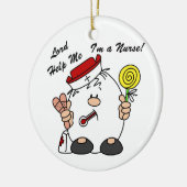 Heer help me Ik ben een verpleegster Keramisch Ornament (Links)