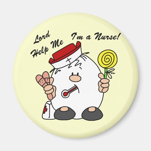 Heer help me Ik ben een verpleegster Magneet (Voorkant)