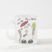 Heer help me Ik ben een verpleegster Matglas Koffiemok (Links)