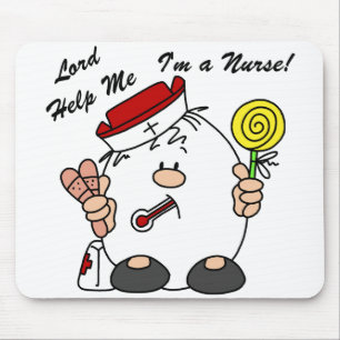 Heer help me Ik ben een verpleegster Muismat