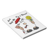 Heer help me Ik ben een verpleegster Notitieblok (Schuin)