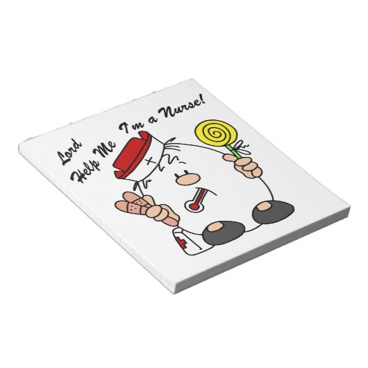 Heer help me Ik ben een verpleegster Notitieblok (Schuin)