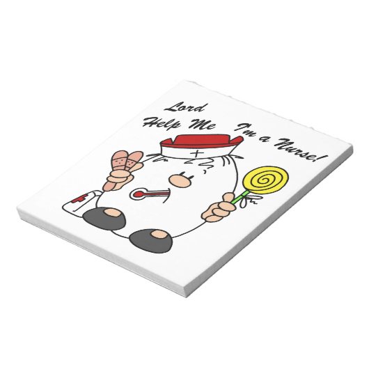 Heer help me Ik ben een verpleegster Notitieblok (Linkerzijde)