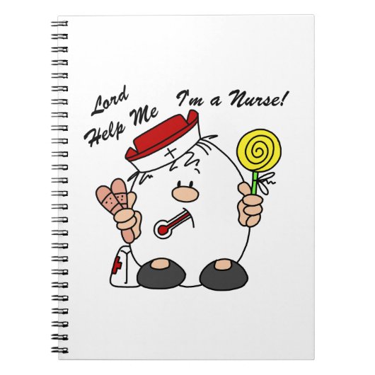 Heer help me Ik ben een verpleegster Notitieboek (Voorkant)