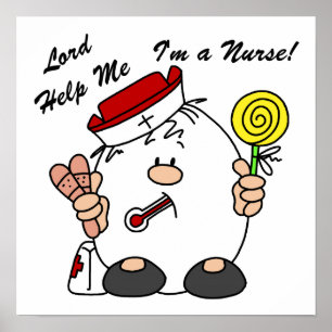 Heer help me Ik ben een verpleegster Poster