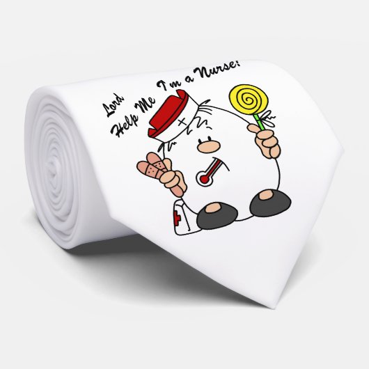 Heer help me Ik ben een verpleegster Stropdas (Opgerold)