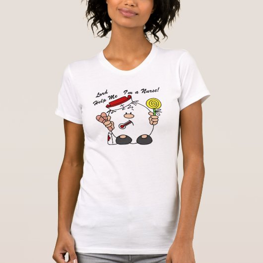 Heer help me Ik ben een verpleegster T-shirt (Voorkant)
