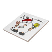 Heer help me Ik ben een verpleegster Tegeltje (Zijkant)