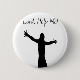 Heer, help mij ronde button 5,7 cm