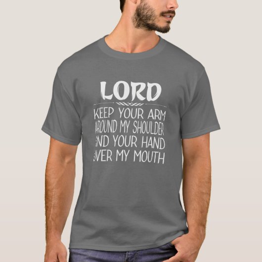Heer houd je arm rond mijn schouder. t-shirt (Voorkant)