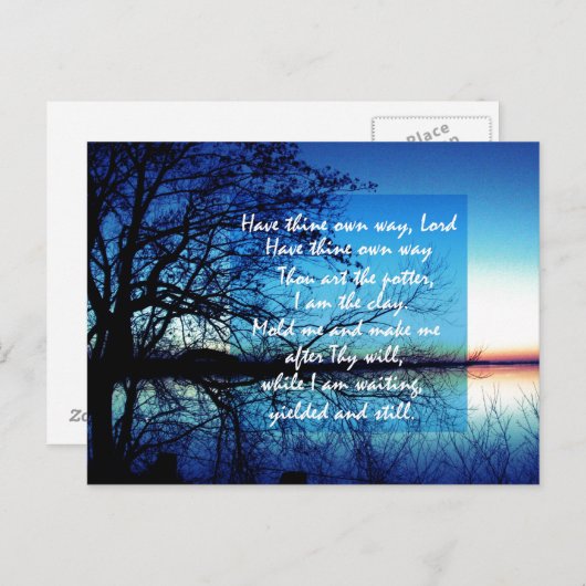 Heer Hymn heeft een eigen weg Briefkaart (Voorkant / Achterkant)