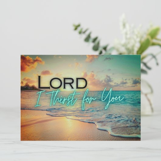 "Heer, ik heb dorst naar U" Kaart (Staand voorkant)