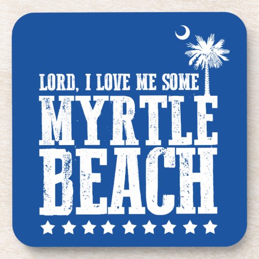 Heer, ik hou van mijn Myrtle Beach Drankjes Onderzetter (Voorkant)