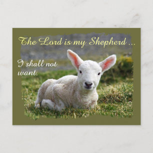Heer is mijn Herder Psalm 23 Volledige Versie Briefkaart