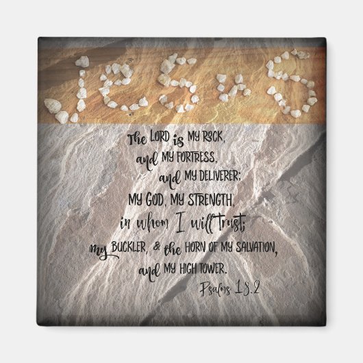 Heer is mijn rotspsalmen magneet (Voorkant)