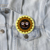 Heer Jagannath Devotional - Hare Krishna Ronde Button 7,6 Cm (In situ)