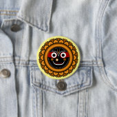 Heer Jagannath Devotional - Hare Krishna Ronde Button 7,6 Cm (In situ)