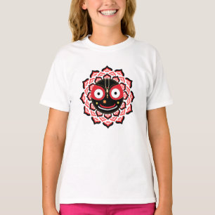 Heer Jagannath Gezicht Chakra Hindoe-degod T-shirt
