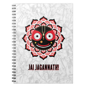Heer Jagannath Gezicht Chakra Hindoe Godheid Notitieboek