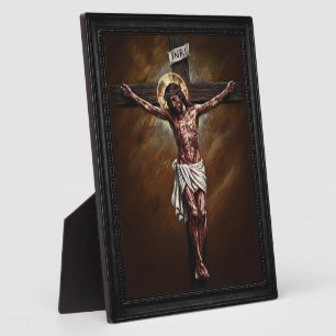 Heer Jezus Christus aan het Kruis Krijttekening BN Fotoplaat