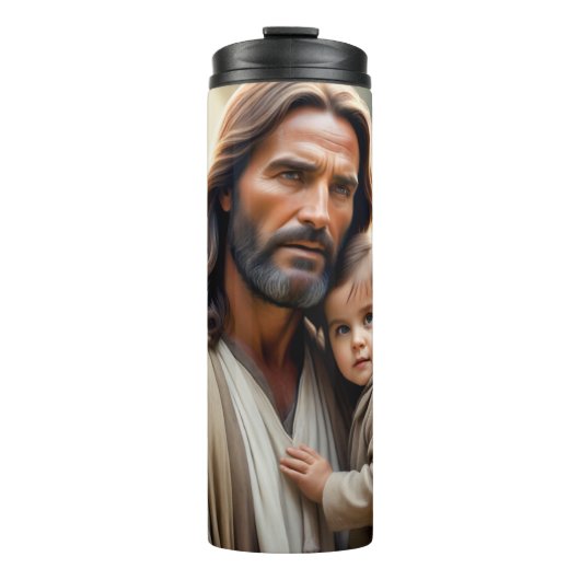Heer Jezus Christus en kostbaar kind Thermosbeker (Voorkant)