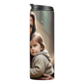 Heer Jezus Christus en kostbaar kind Thermosbeker (Geroteerd rechts)
