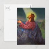 Heer Jezus Christus Hand geschilderd orthodox icoo Briefkaart (Voorkant / Achterkant)