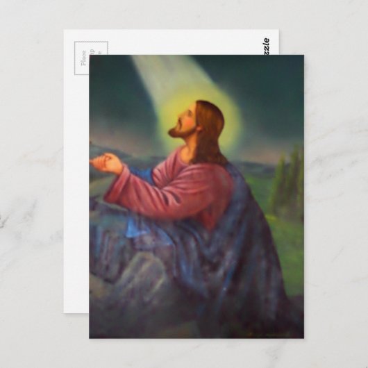 Heer Jezus Christus Hand geschilderd orthodox icoo Briefkaart (Voorkant / Achterkant)