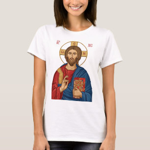 Heer Jezus Christus Oost-Europese Kerk Orthodoxe T-shirt