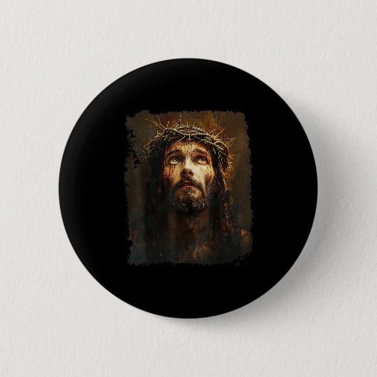 Heer Jezus Christus Ronde Button 5,7 Cm (Voorkant)