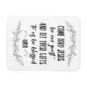 Heer Jezus wordt onze gastgebedsmuurkunst Magneet (Horizontaal)