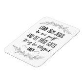 Heer Jezus wordt onze gastgebedsmuurkunst Magneet (Linkerzijde)