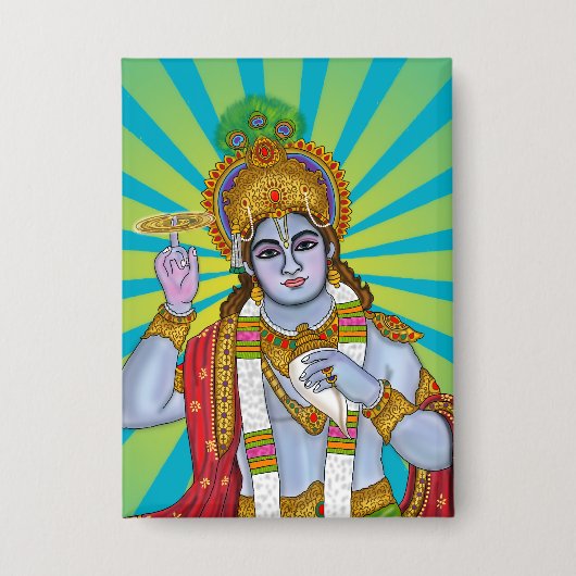 Heer Krishna Button (Voorkant)