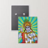 Heer Krishna Button (Voorkant / Achterkant)