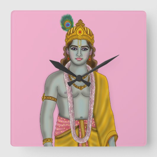 Heer Krishna Wandklok (Voorkant)