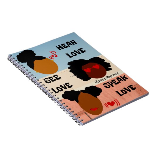 Heer liefde, zie liefde, Speak Love notebook Notitieboek (Rechterzijde)