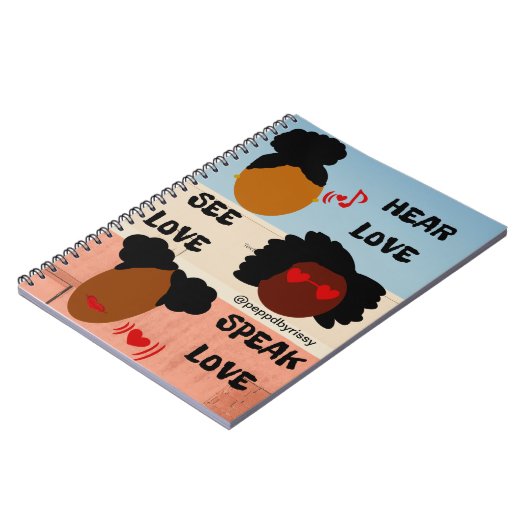 Heer liefde, zie liefde, Speak Love notebook Notitieboek (Linkerzijde)