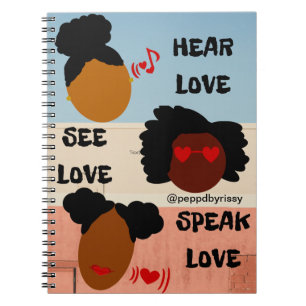 Heer liefde, zie liefde, Speak Love notebook Notitieboek