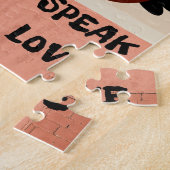 Heer Love, zie Love, Speak Love Puzzle Legpuzzel (Zijkant)