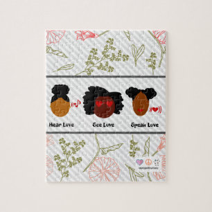 Heer Love, zie Love, Speak Love Puzzle Legpuzzel