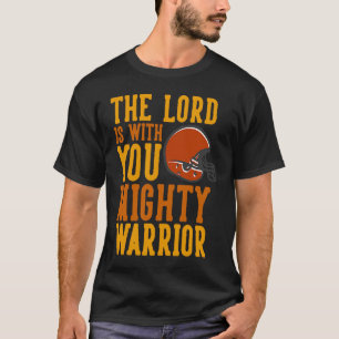 Heer met u Warrior Football Christelijke Church Go T-shirt