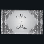 heer & mevrouw Table Card Holder Plaatskaart Houder<br><div class="desc">Mr & Mrs Table Card Holder Creëer door Inky_Art Kan woordstijl veranderen: Tafelkaarthouder De perfecte aanvulling op uw tafelkaarten, deze hoogwaardige kaarthouder is stevig en strak. Pas de acrylbasis aan met uw volledige kleuren design, teksten of foto's om het thema van uw bruiloft of speciale gebeurtenis aan te passen. Pas...</div>