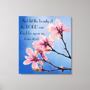 Heer onze God-bijbel-psalm 90:17 Canvas Afdruk